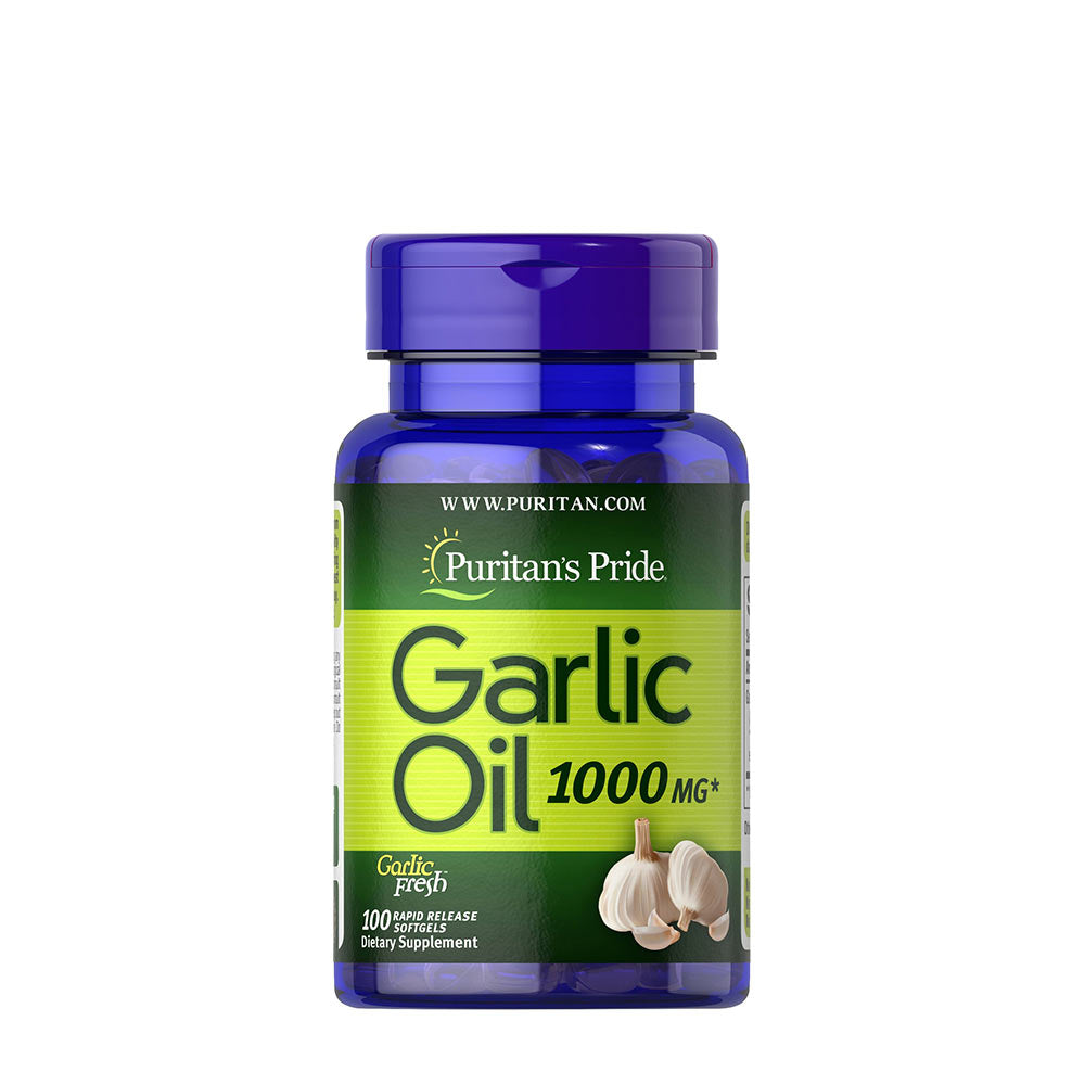 Puritan's Pride Garlic Oil baksida näringsfakta