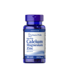 Chelated Calcium Magnesium Zinc 100 kapslar framsida