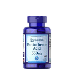Puritan's Pride Pantothenic Acid 550mg framsida