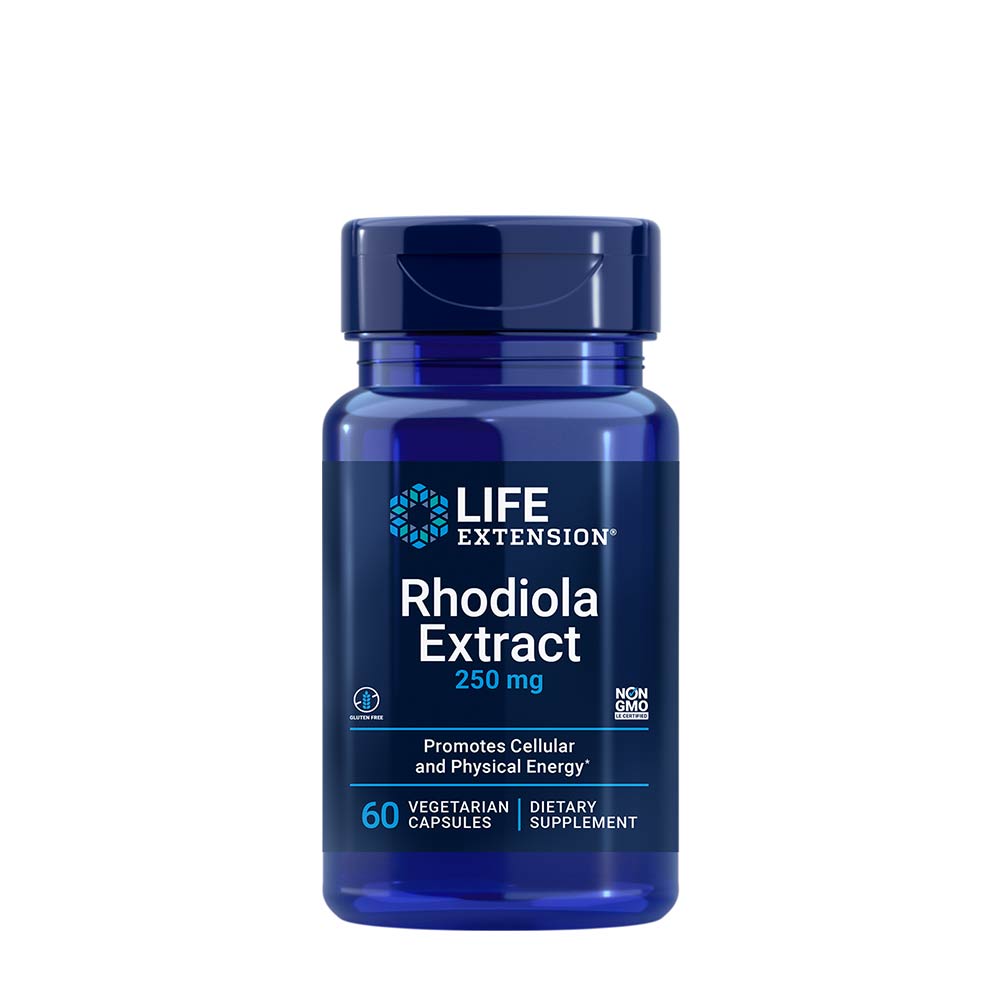 Rhodiola Extract – 250 mg standardiserad framsida