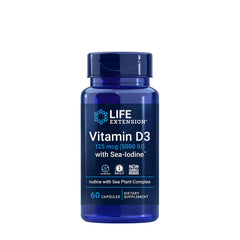 Vitamin D3 med havsjod – 60 kapslar framsida