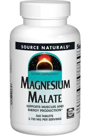 Source Naturals Magnesiummalat framsida
