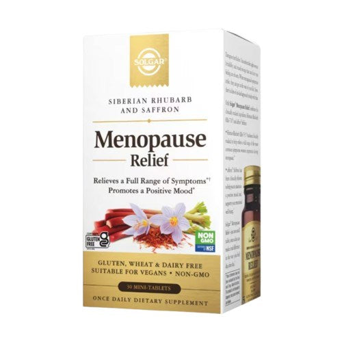 Solgar Menopause Relief baksida näringsfakta