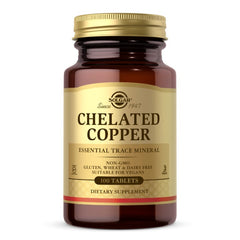 Solgar Chelated Copper 100 Tabs framsida