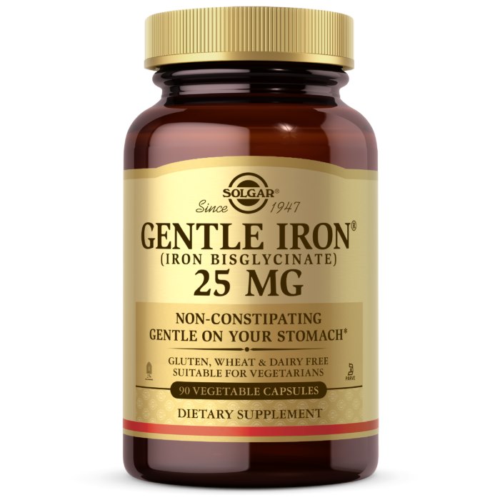 Solgar Gentle Iron 25mg framsida