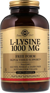 Solgar L-Lysine framsida