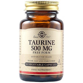 Solgar Taurine 500mg baksida