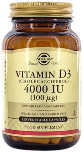 Solgar Vitamin D3 4000IU framsida