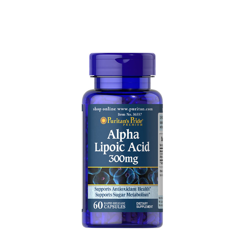 Puritan's Pride Alpha Lipoic Acid 300mg framsida
