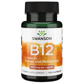 Swanson - B12-vitamiini - 100 kapselia
