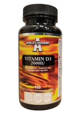 Apollo'S Hegemony - Vitamin D3 2000IU - 180 Sgels