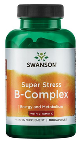 Swanson - Super Stress B-Complex With Vitamin C - 100 Kapsler