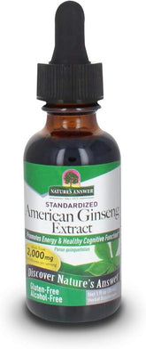 Nature's Answer American Ginseng Extract 30ml framsida