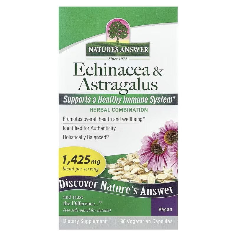 Nature's Answer Echinacea & Astragalus framsida