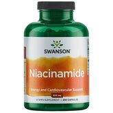 Niacinamide 500 mg framsida på förpackning