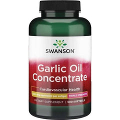 Swanson Garlic Oil Concentrate baksida