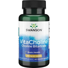Vitacholine Choline Bitartrate baksida näringsfakta