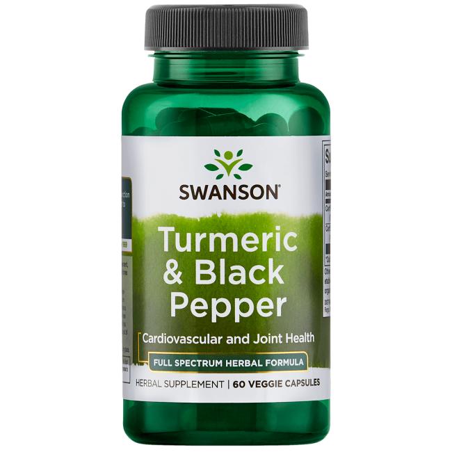 Swanson Turmeric & Black Pepper framsida