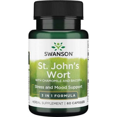 Swanson - St. John's Wort med Kamille og Bacopa - 60 kapsler