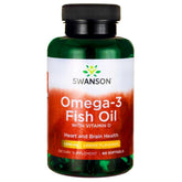 Swanson - Omega-3 Fish Oil With Vitamin D - 60 Sgels