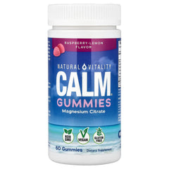 Natural Vitality - Calm Gummies, Hindbær Citron - 60 Gummies