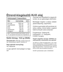 Vitaking Vitakrill Oil 500mg ingredienser etikett