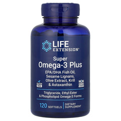 Super Omega-3 Plus baksida med näringsfakta