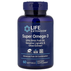 Life Extension Super Omega-3 baksida näringsfakta