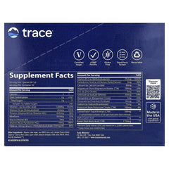 Trace Minerals Tranbär ingredienser etikett