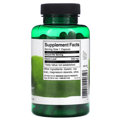 Neem Leaf 500 mg ingredienser-etikett