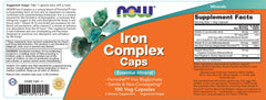 Iron Complex – Järn med B-vitaminer baksida