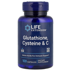 Life Extension - Glutationi, Kysteiini & C - 100 Kapselia