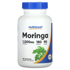 Nutricost Moringa baksida näringsfakta