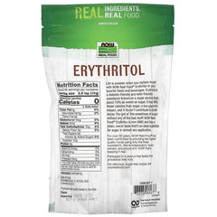 Erythritol baksida med näringsinformation