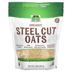 Organic Steel Cut Oats 907g framsida