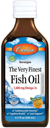 Carlson Labs - The Very Finest Fish Oil - Natural Lemon - 200ml