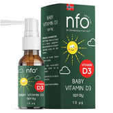 Nfo - Vitamin D3 Baby Spray - 20ml (KORT DATO 2026-08-27)