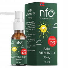 Nfo - Vitamin D3 Baby Spray - 20ml (KORT DATO 2026-08-27)