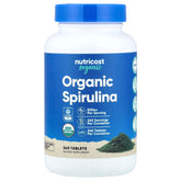 Nutricost Organic Spirulina 240 tabletter framsida