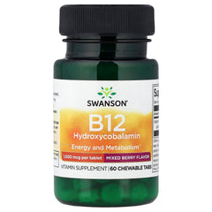 Swanson B-12 Hydroxycobalamin 60 gummies framsida