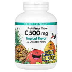 Natural Factors - Vitamin C 500mg 100% Natural Fruit Gummies