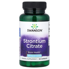 Swanson Strontium Citrate 60 Caps framsida