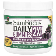 Sambucus Black Elderberry Gummies baksida
