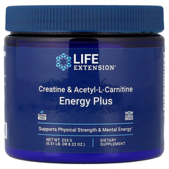 Life Extension Creatine & Acetyl-L-Carnitine Energy Plus baksida