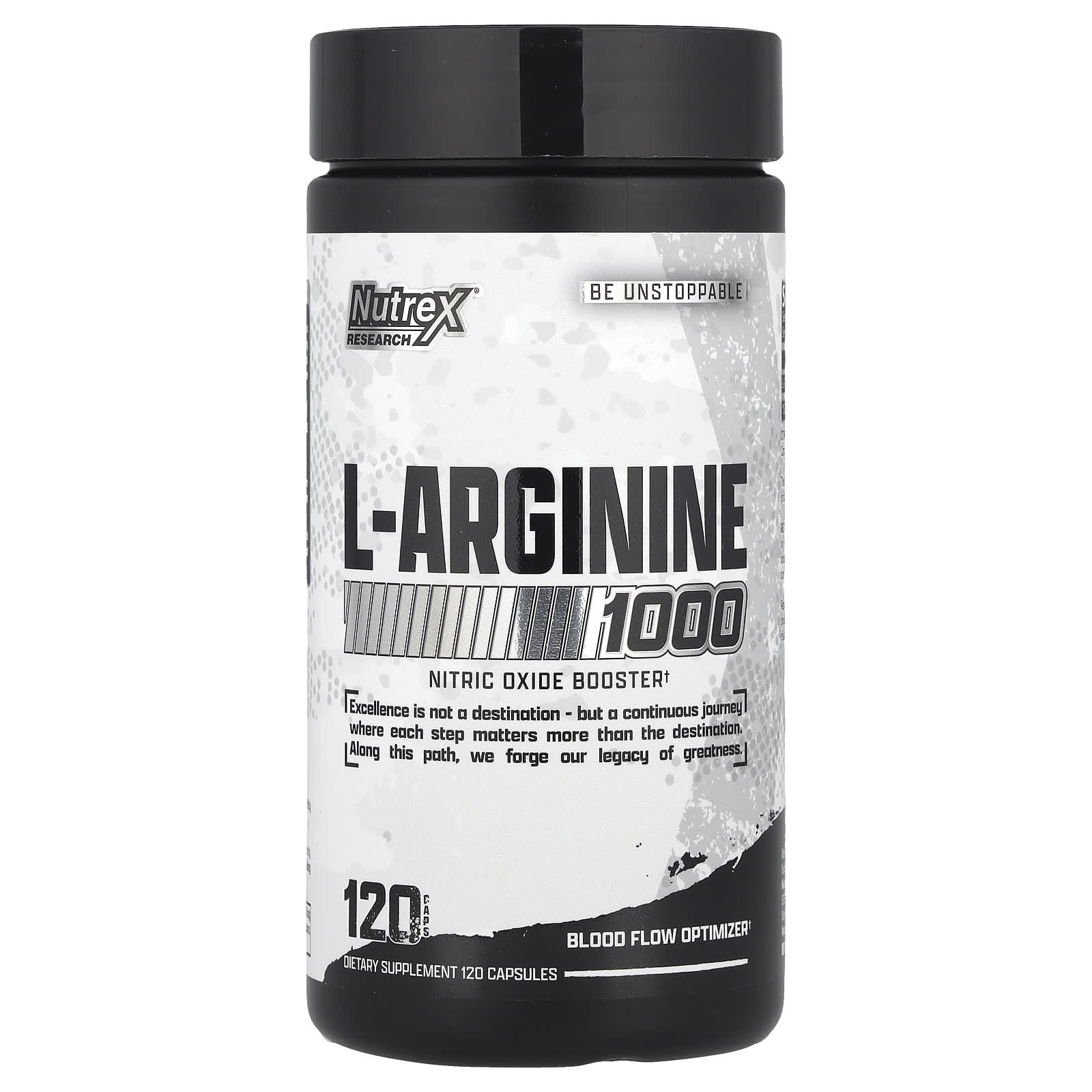 L-Arginine 1000 – 120 vegetariska kapslar framsida