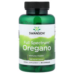 Swanson Full Spectrum Oregano baksida