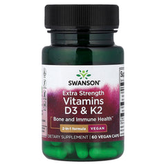 Swanson - Vitamins D3 & K2 - 30 Caps