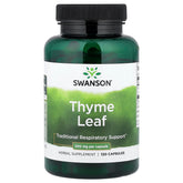 Swanson Thyme Leaf 120 Caps framsida