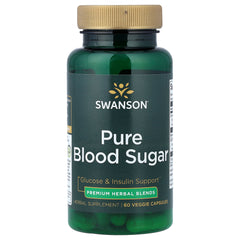 Swanson - Pure Blood Sugar - 60 vcaps (KORT DATUM 2026-05-30)