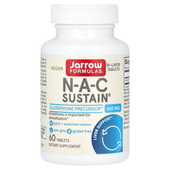 N-Acetyl Cystein Sustain baksida näringsfakta